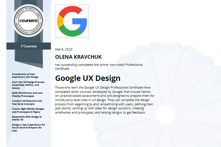 Google UX design